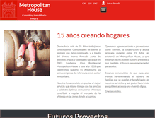 Tablet Screenshot of metropolitanhouse.com
